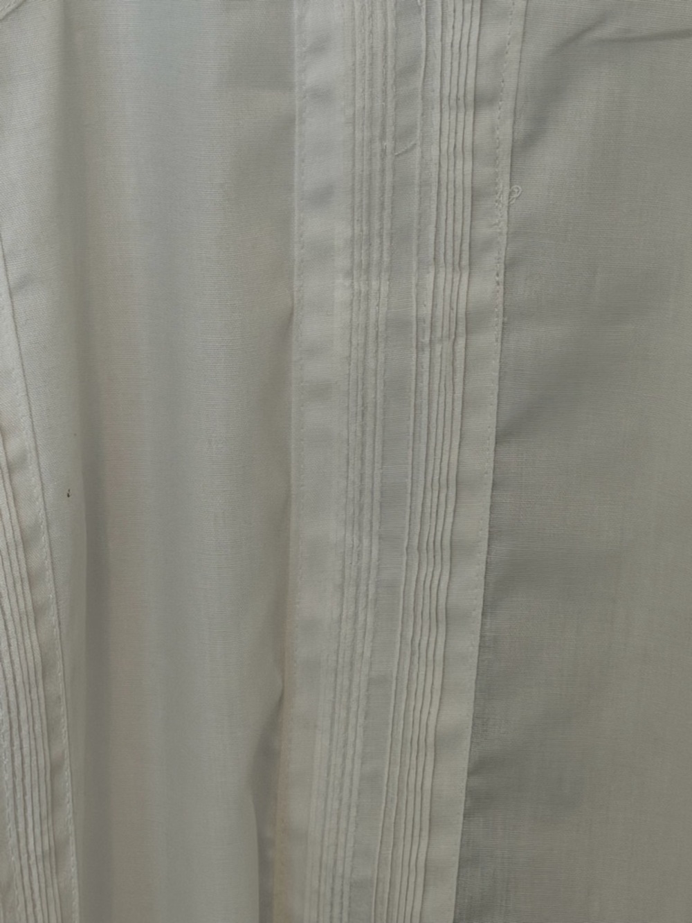Guayabera Authentica White Embroidered 4-Pocket Guayabera Shirt Men’s Size 44 - Picture 6 of 10